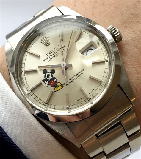 rolex micky maus|Rolex datejust Mickey Mouse.